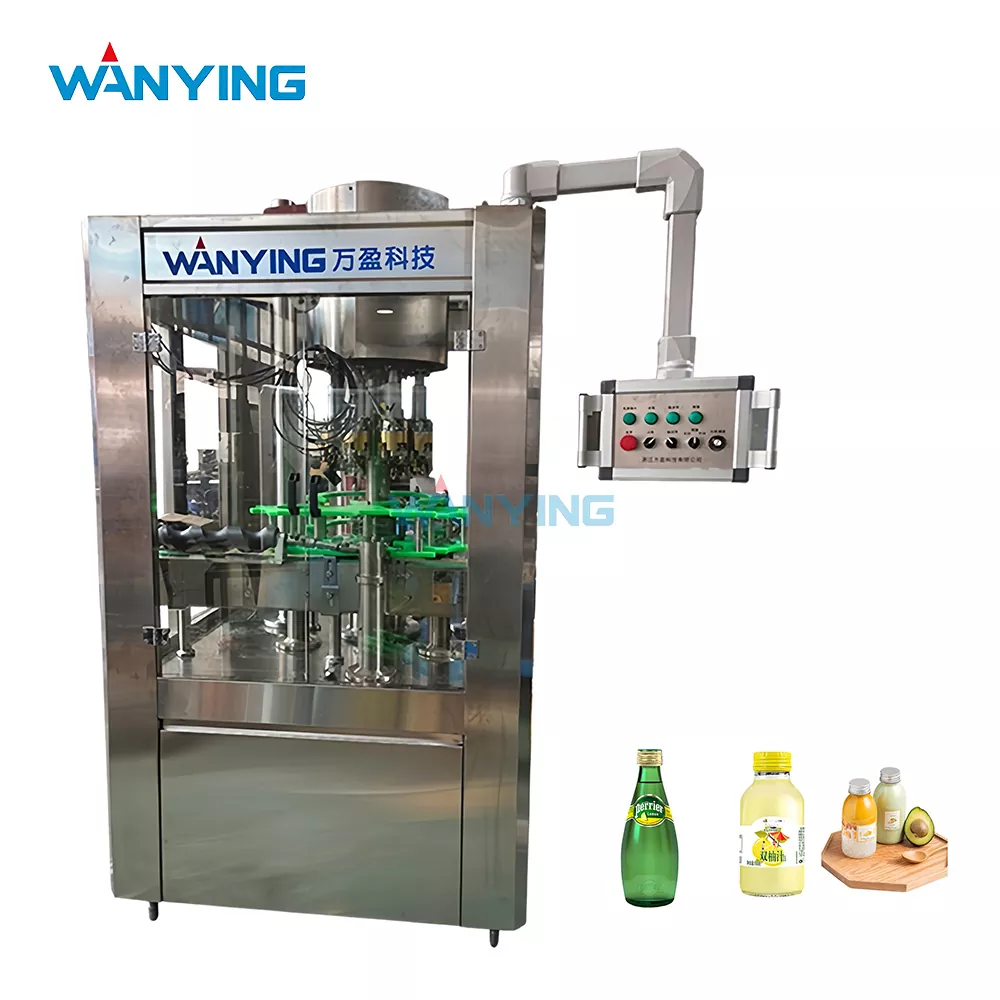 Cam Şişeler için Alüminyum Vidalı Kapak Kapatma Makinesi